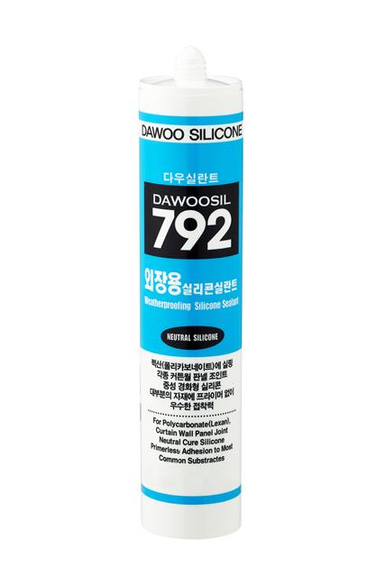 DAWOOSIL 792 Универсальный атмосферостойкий  герметик, серый, 500 мл. - фото