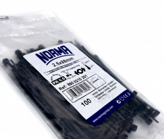Кабельная стяжка NORMA 3.6x370 черная (100шт) - фото